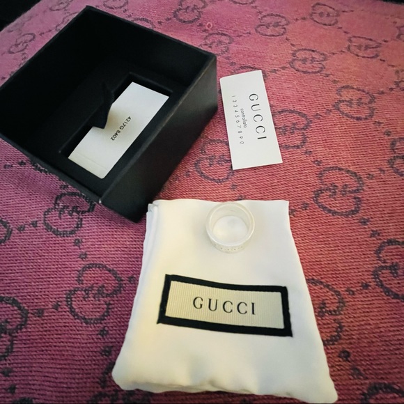 Authentic Gucci Sterling Silver Ring